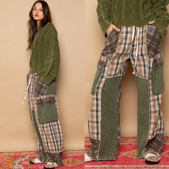 28106 POL Patchwork Pants - Picture 2 of 6